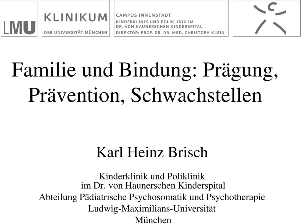 von Haunerschen Kinderspital Abteilung Pädiatrische