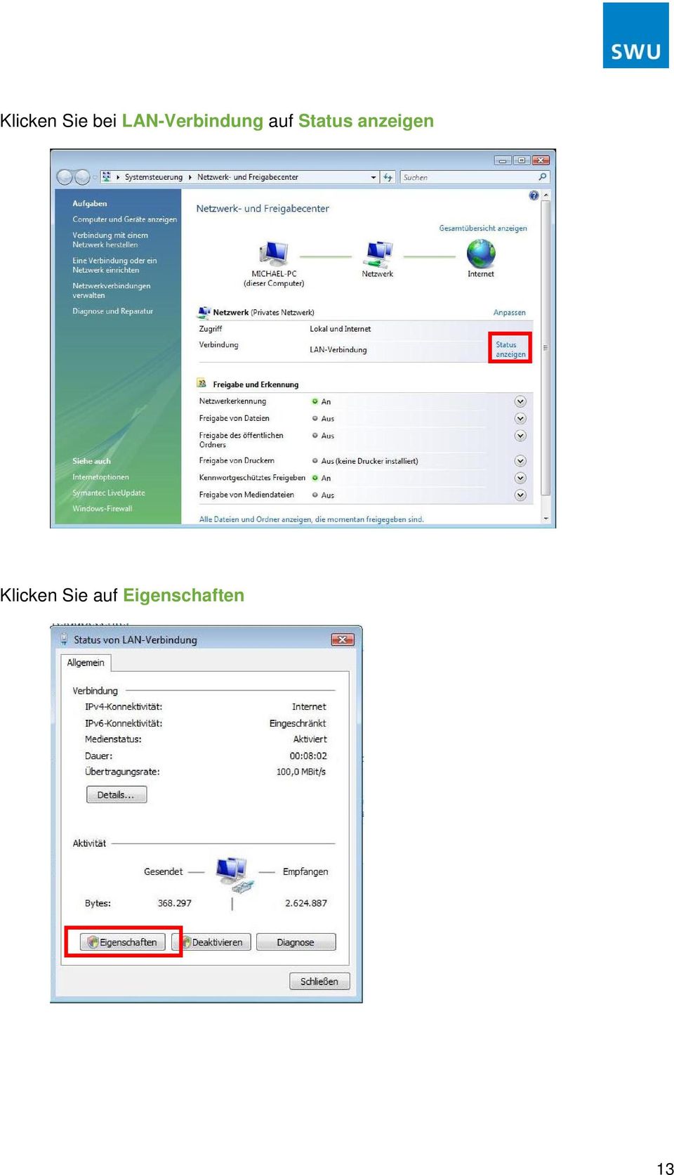 Status anzeigen