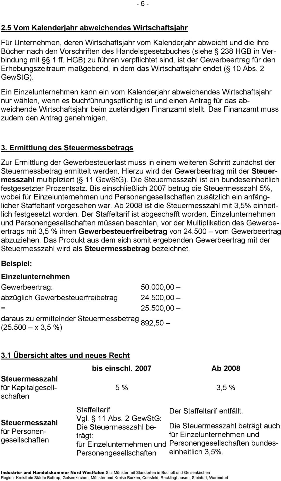 Verbindung mit 1 ff. HGB) zu führen verpflichtet sind, ist der Gewerbeertrag für den Erhebungszeitraum maßgebend, in dem das Wirtschaftsjahr endet ( 10 Abs. 2 GewStG).