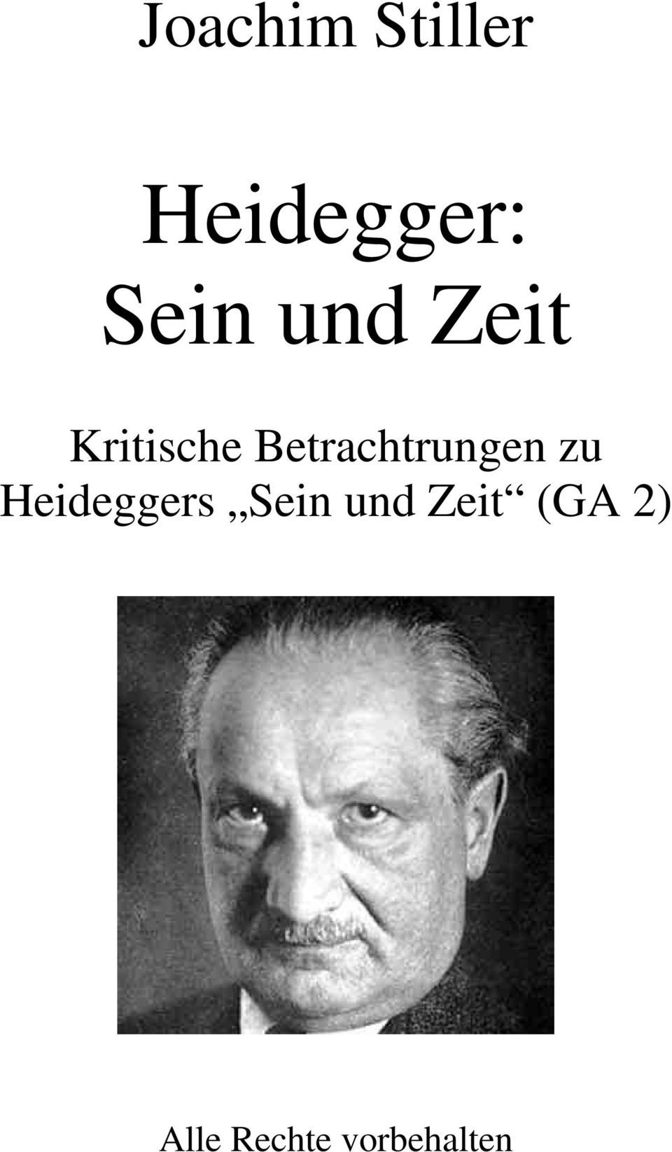 Betrachtrungen zu Heideggers