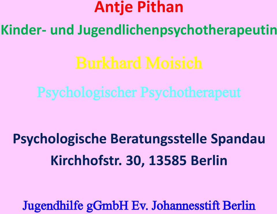 Psychologischer Psychotherapeut Psychologische
