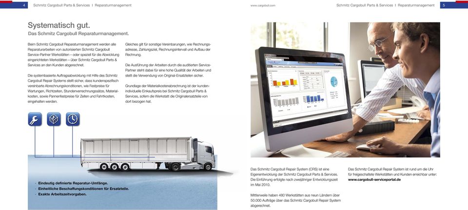 über Schmitz Cargobull Parts & Services an den Kunden abgerechnet.