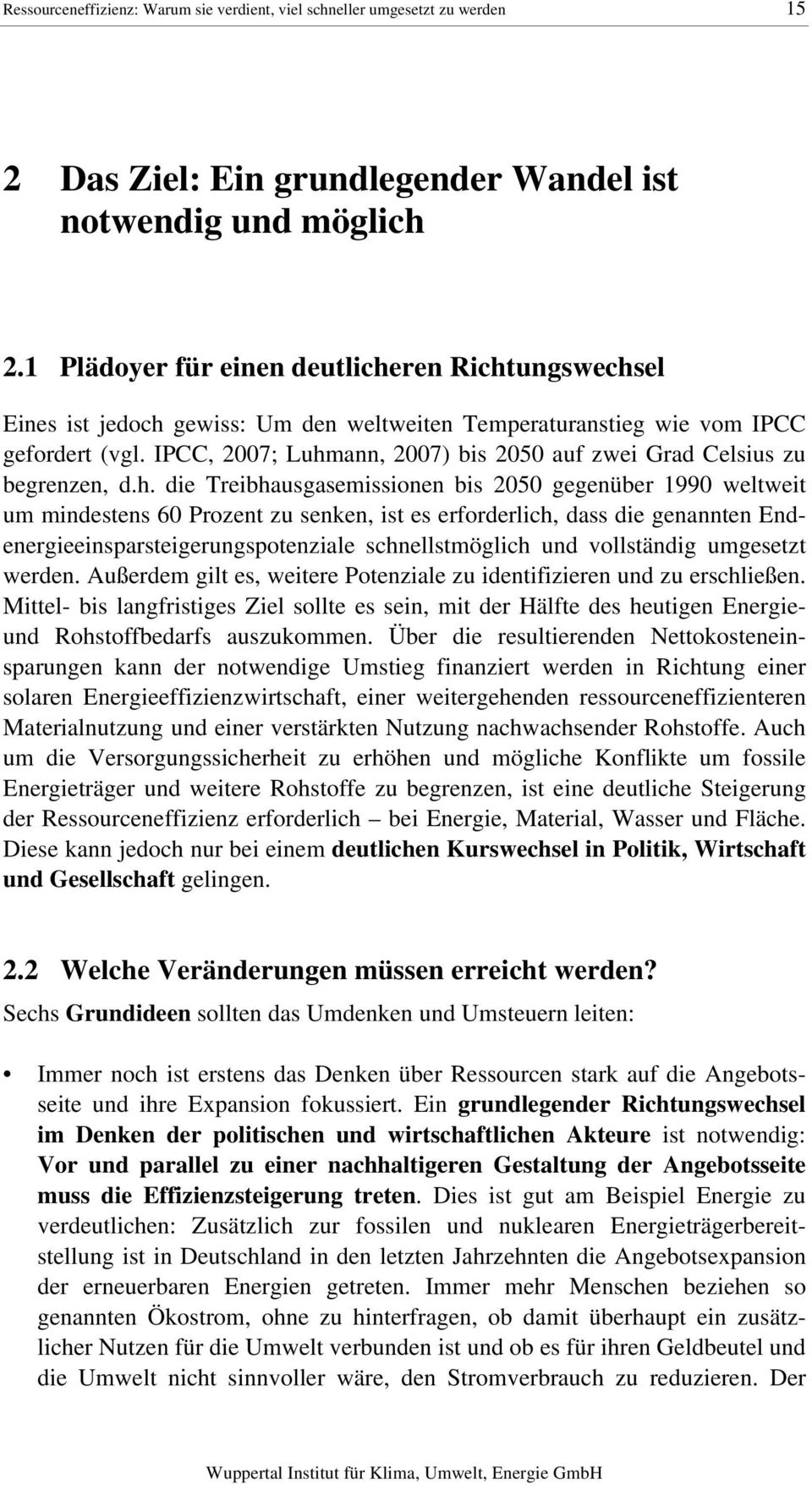IPCC, 2007; Luhm