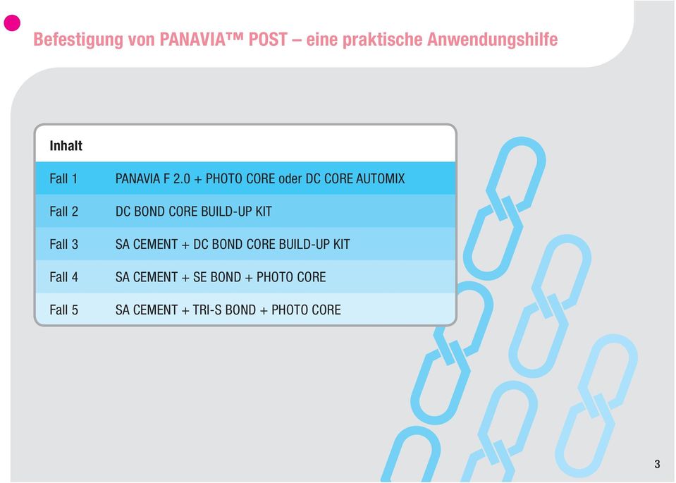 0 + PHOTO CORE oder DC CORE AUTOMIX DC BOND CORE BUILD-UP KIT SA CEMENT