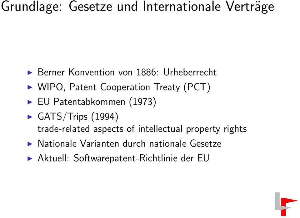 GATS/Trips (1994) trade-related aspects of intellectual property rights