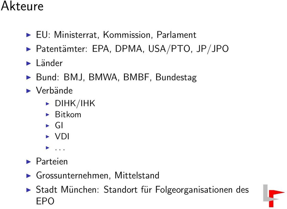 Bundestag Verbände DIHK/IHK Bitkom GI VDI.