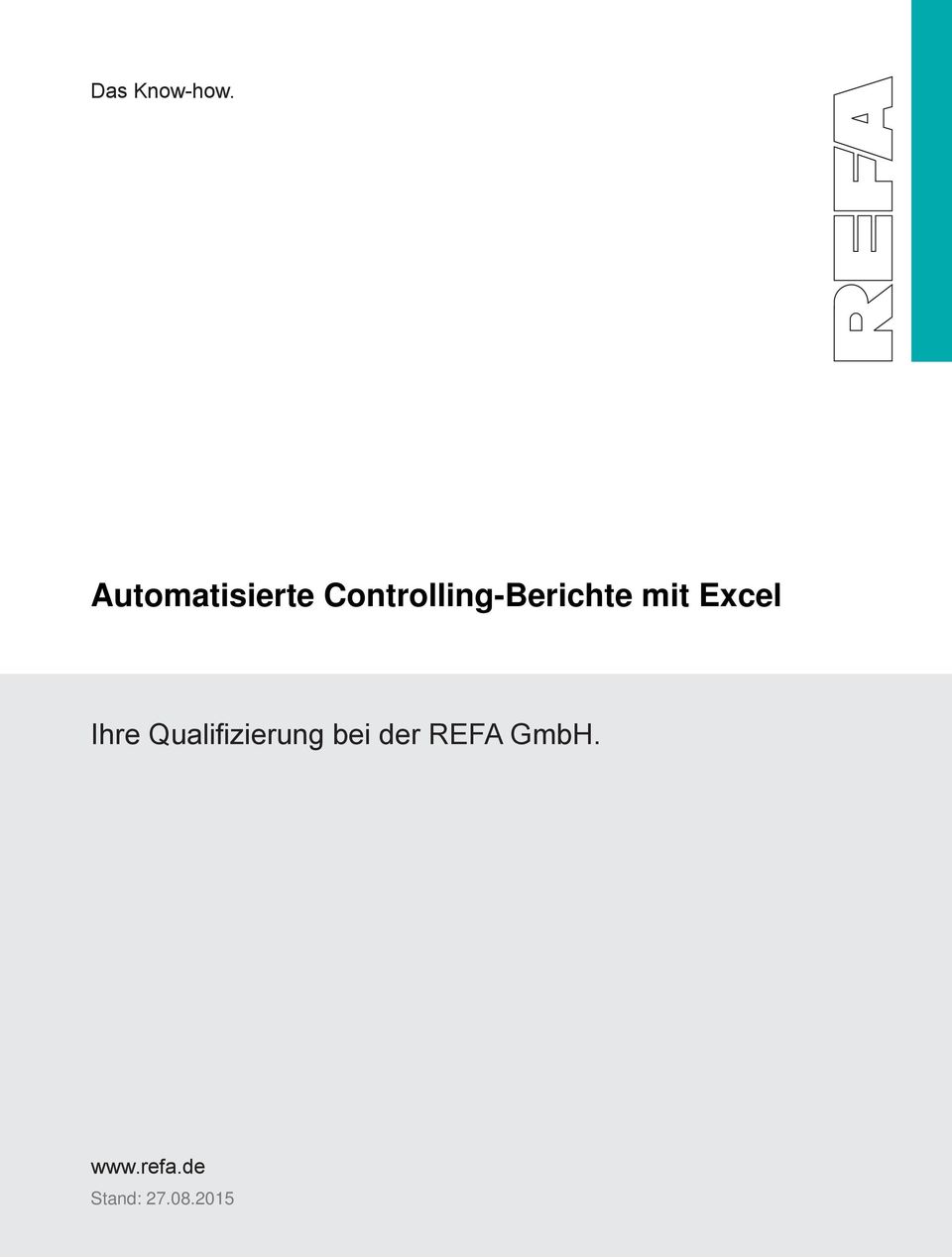 REFA GmbH. Experten bringen demografische Herausforderungen auf den Punkt.