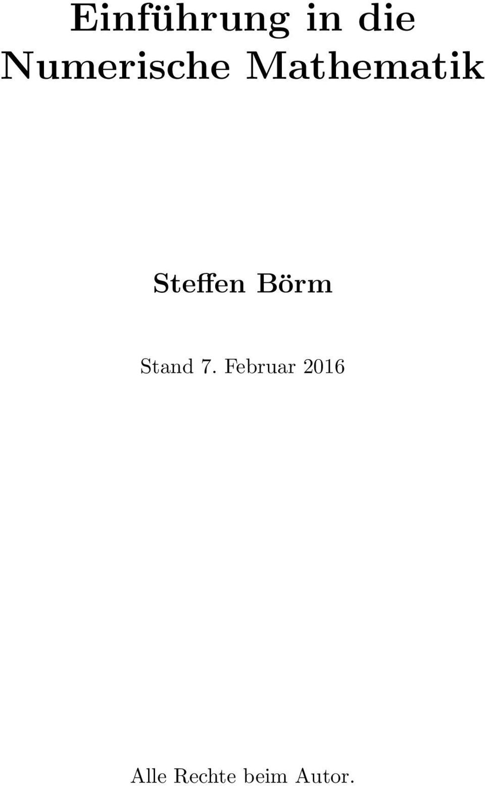 Steffen Börm Stand 7.