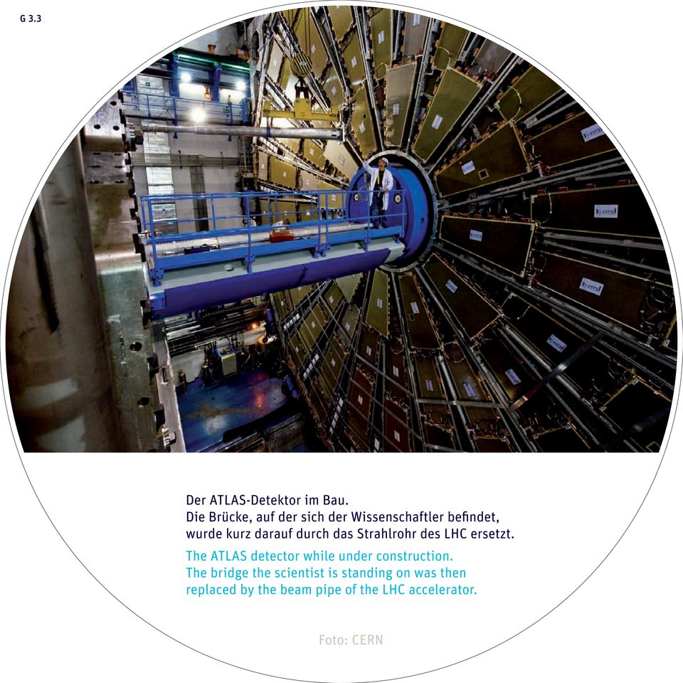 durch das Strahlrohr des LHC ersetzt.