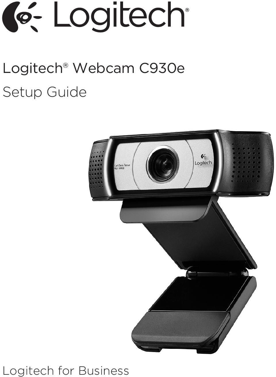 logitech webcam c930e software