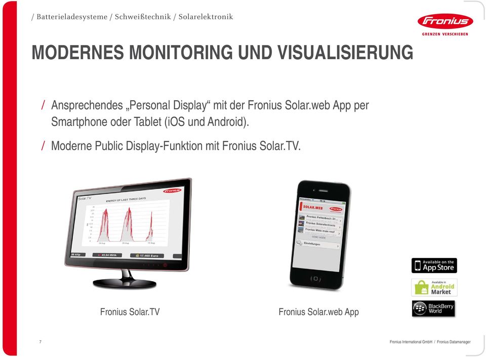 web App per Smartphone oder Tablet (ios und Android).