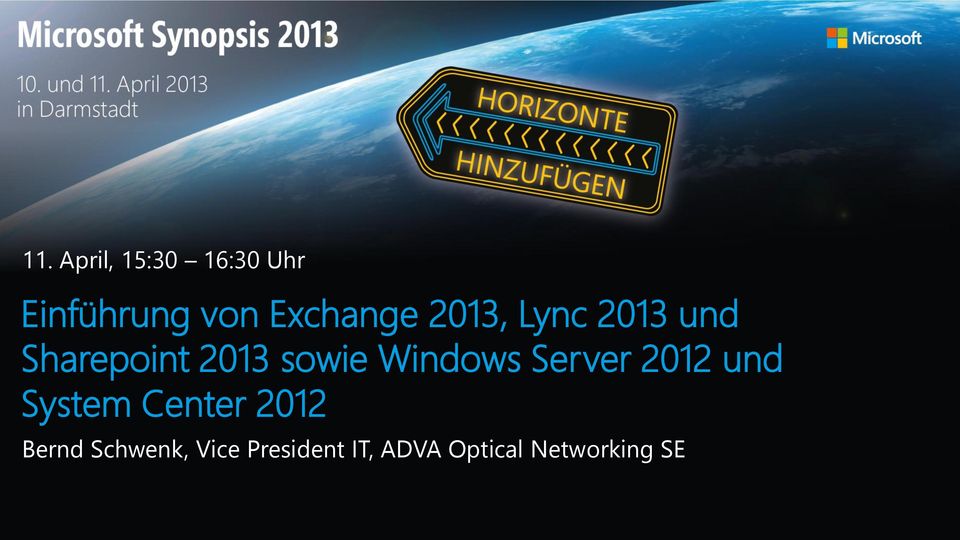 sowie Windows Server 2012 und System Center 2012