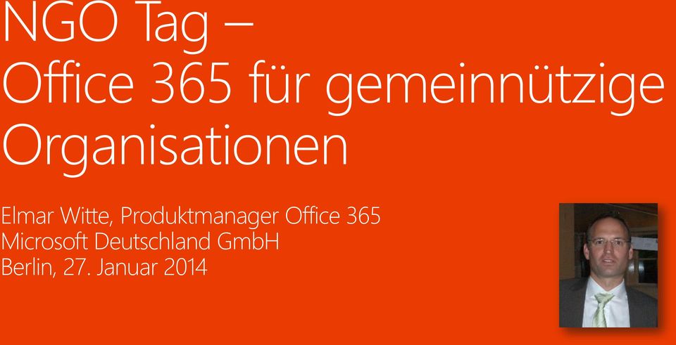 Witte, Produktmanager Office 365