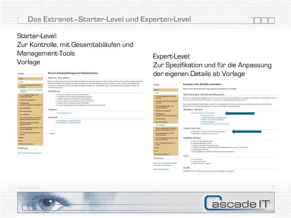 Management-Tools Vorlage Expert-Level: tl Zur