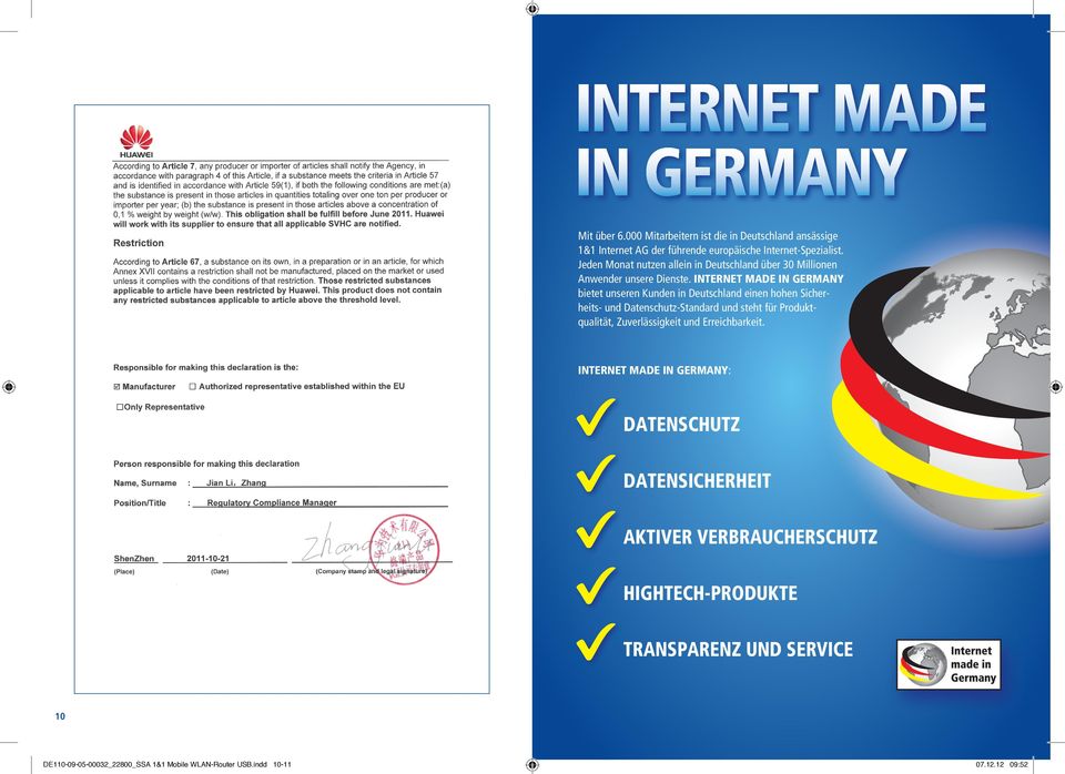 INTERNET MADE IN GERMANY bietet unseren Kunden in Deutschland einen hohen Sicherheits- und Datenschutz-Standard und steht für Produktqualität,