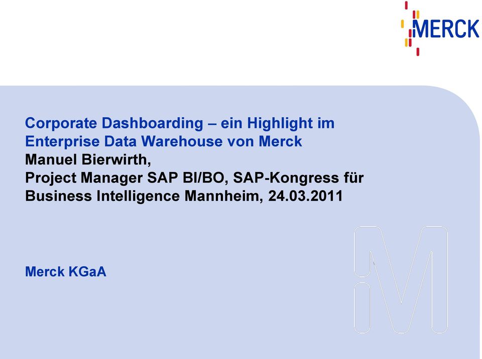 Bierwirth, Project Manager SAP BI/BO,