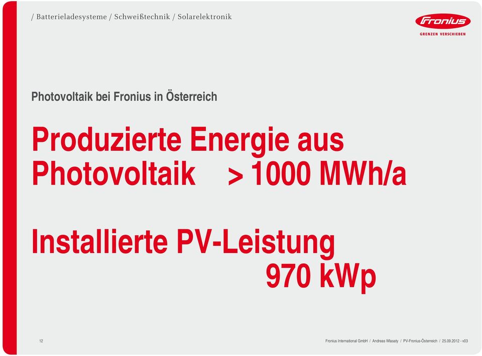 aus Photovoltaik > 1000 MWh/a