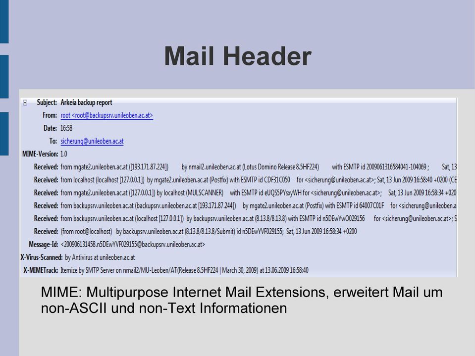 Extensions, erweitert Mail