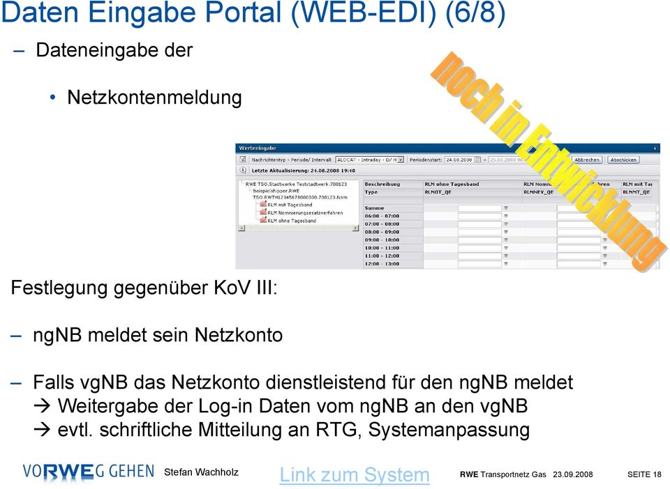 für den ngnb meldet Weitergabe der Log-in Daten vom ngnb an den vgnb evtl.