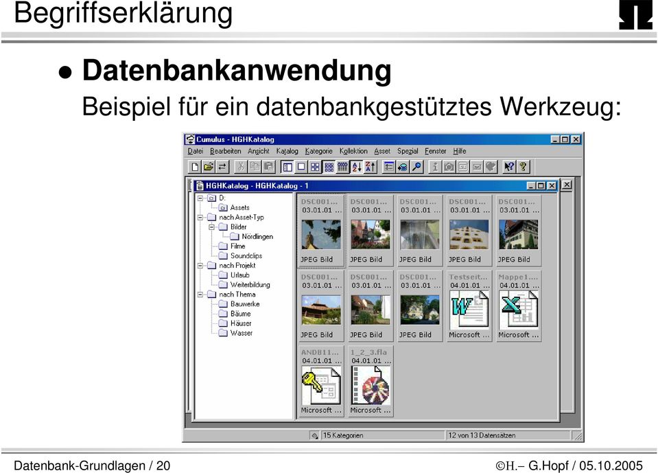 ein datenbankgestütztes