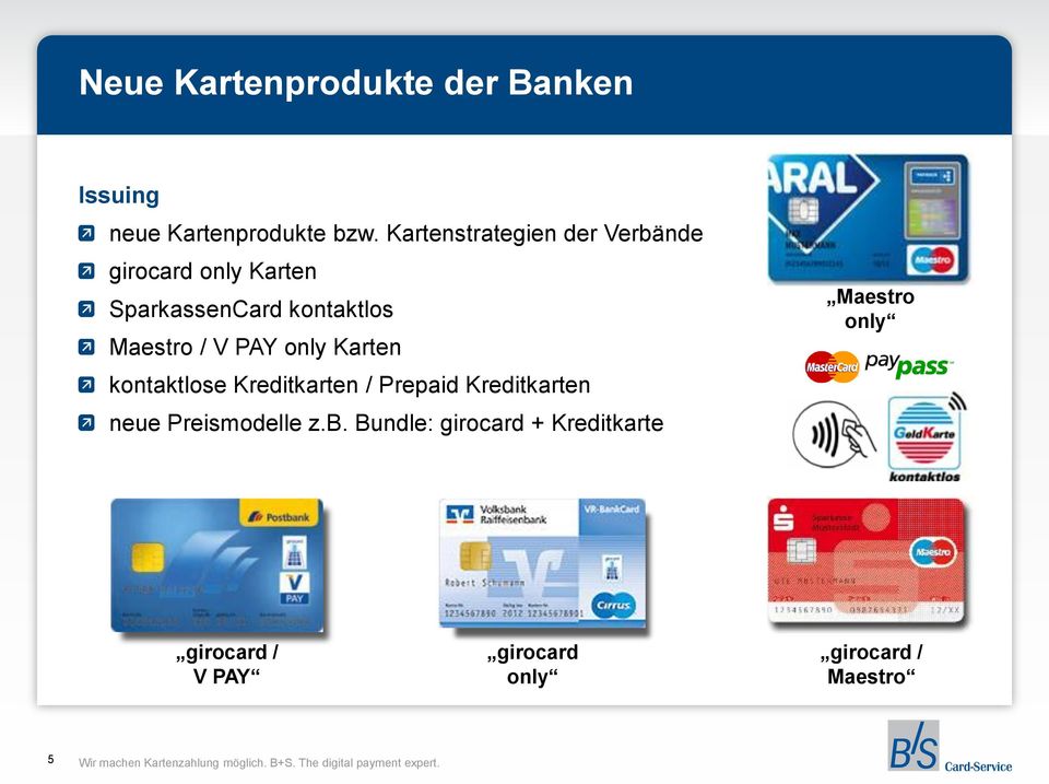 Maestro / V PAY only Karten kontaktlose Kreditkarten / Prepaid Kreditkarten neue