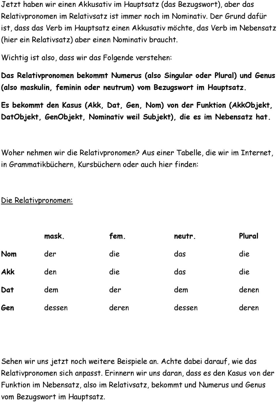 Neutrum maskulin übungen feminin Deutsche Grammatik