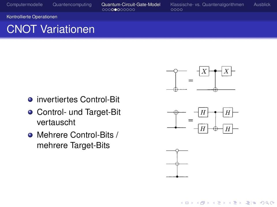 Control- und Target-Bit vertauscht