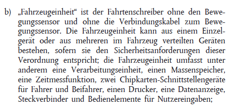 in 52 Ländern vorgeschrieben Der klassische Fahrtenschreiber verändert sich zur Black Box - bestehend aus