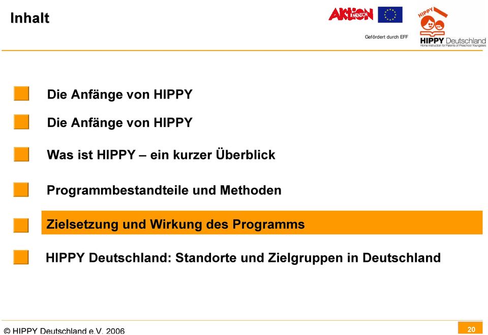 Zielsetzung und Wirkung des Programms HIPPY Deutschland: