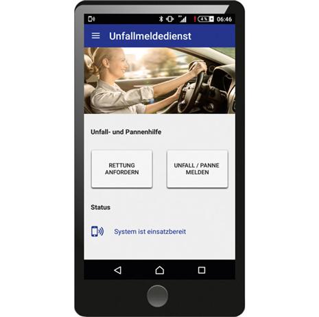 Sofern die Unfallmelde-App