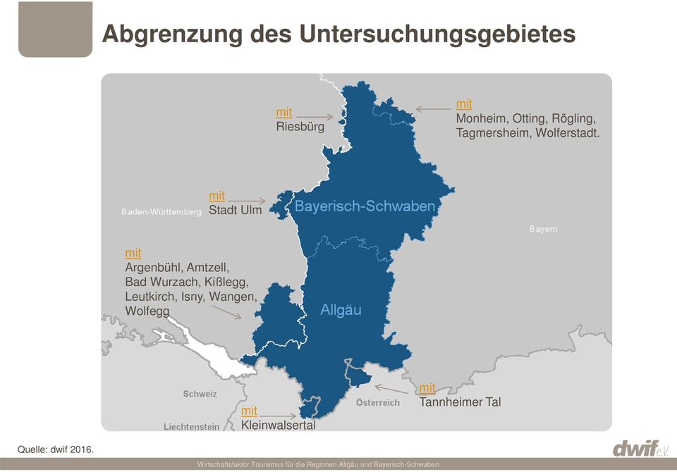 mit Stadt Ulm mit Argenbühl, Amtzell, Bad Wurzach, Kißlegg,
