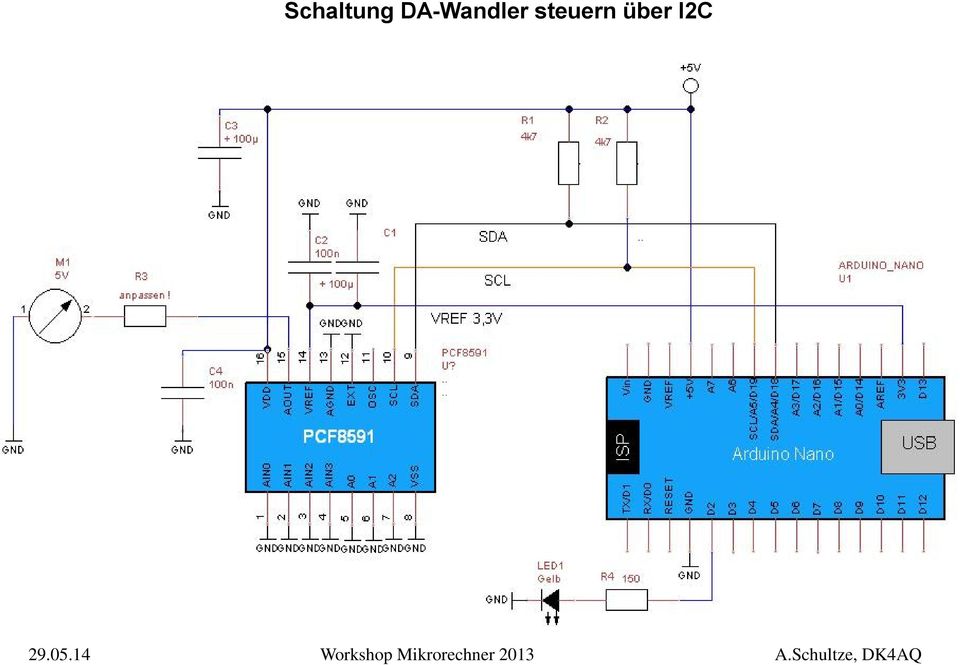 D/A-Wandler 8-bit Spannungsausgang 0 10V 