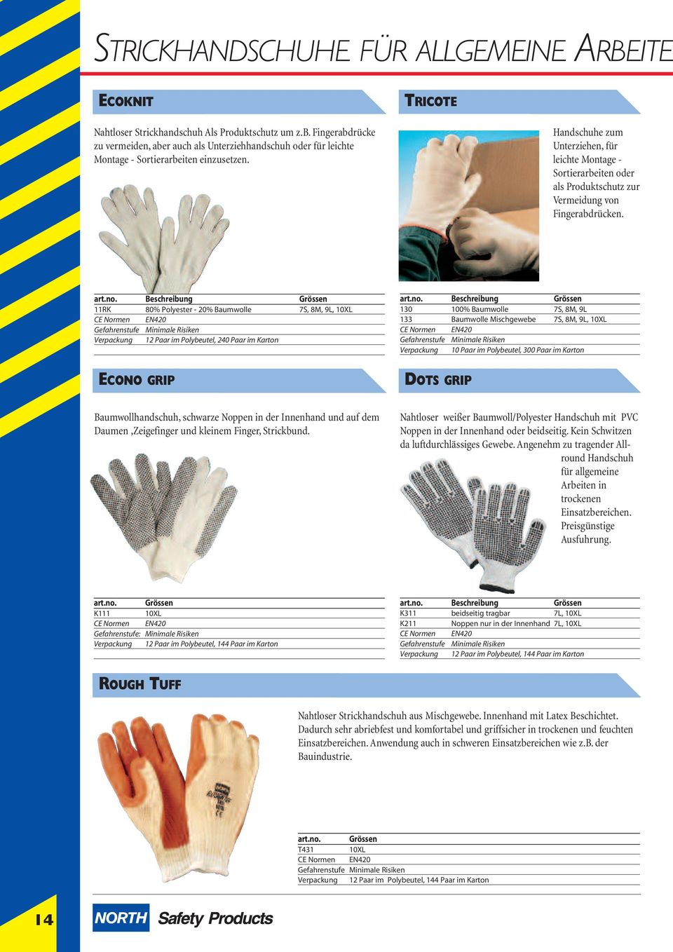 Handschuhe zum Unterziehen, für leichte Montage - Sortierarbeiten oder als Produktschutz zur Vermeidung von Fingerabdrücken.