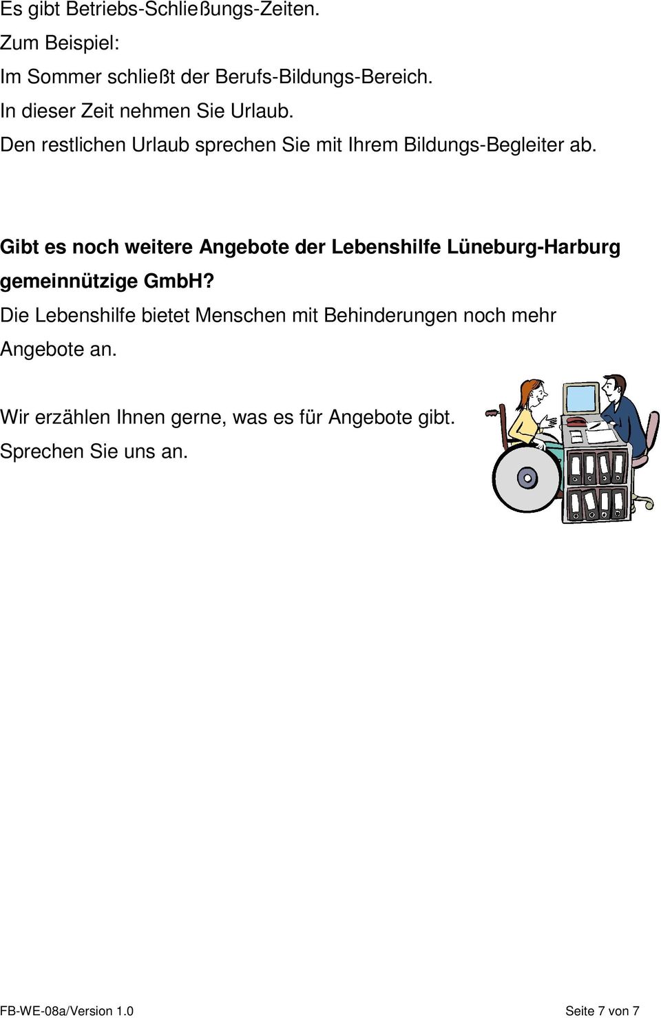 Gibt es noch weitere Angebote der Lebenshilfe Lüneburg-Harburg gemeinnützige GmbH?