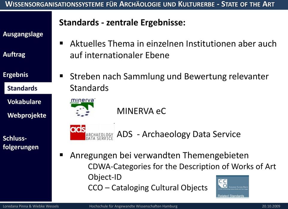 ADS - Archaeology Data Service Anregungen bei verwandten Themengebieten