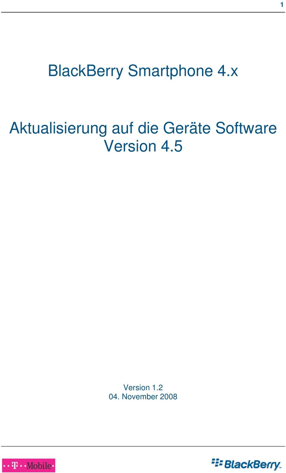 Geräte Software Version 4.