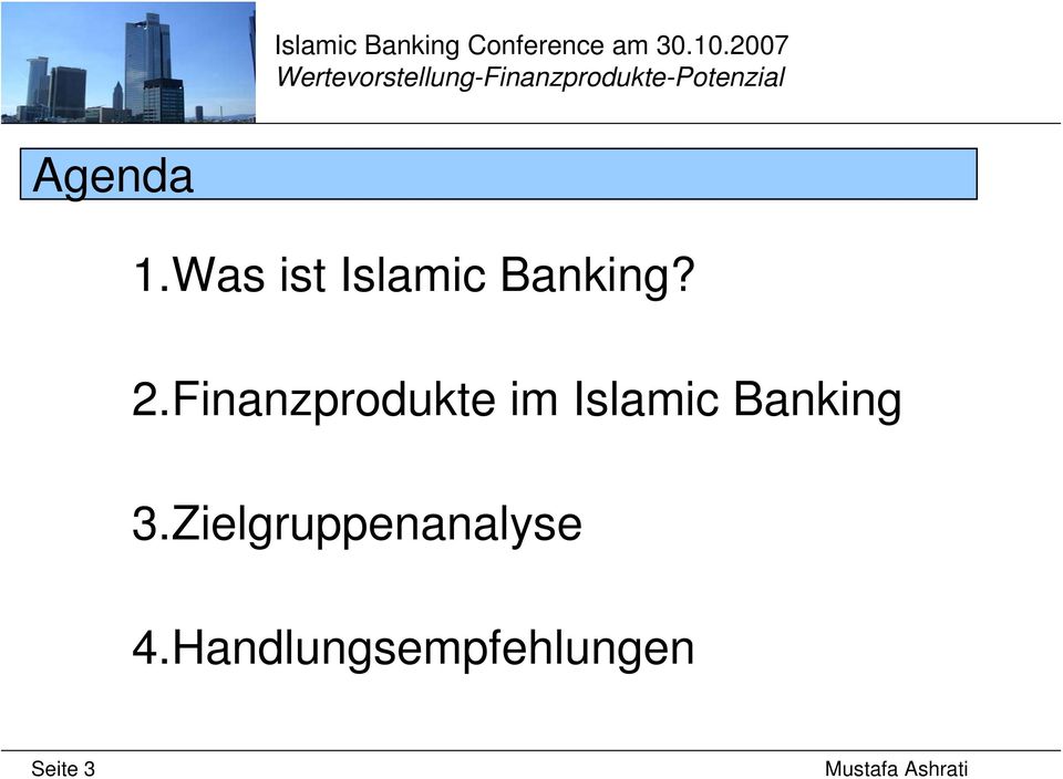 Finanzprodukte im Islamic
