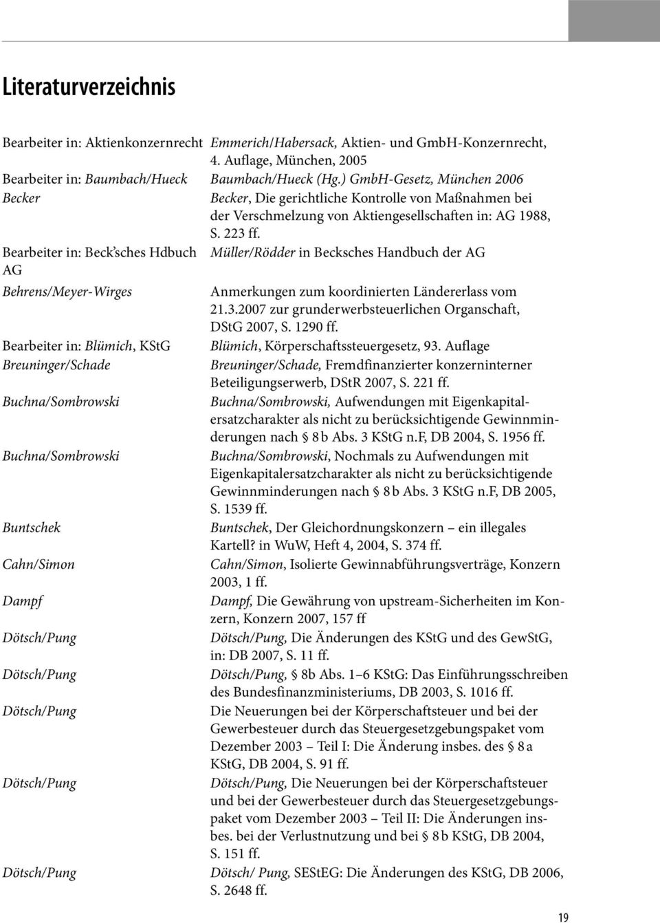 Bearbeiter in: Beck sches Hdbuch Müller/Rödder in Becksches Handbuch der AG AG Behrens/Meyer-Wirges Anmerkungen zum koordinierten Ländererlass vom 21.3.