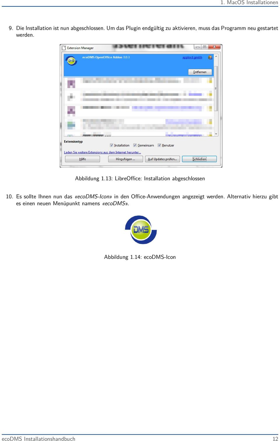 13: LibreOffice: Installation abgeschlossen 10.