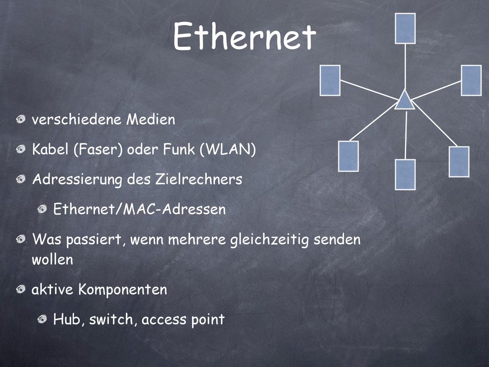 Ethernet/MAC-Adressen Was passiert, wenn mehrere