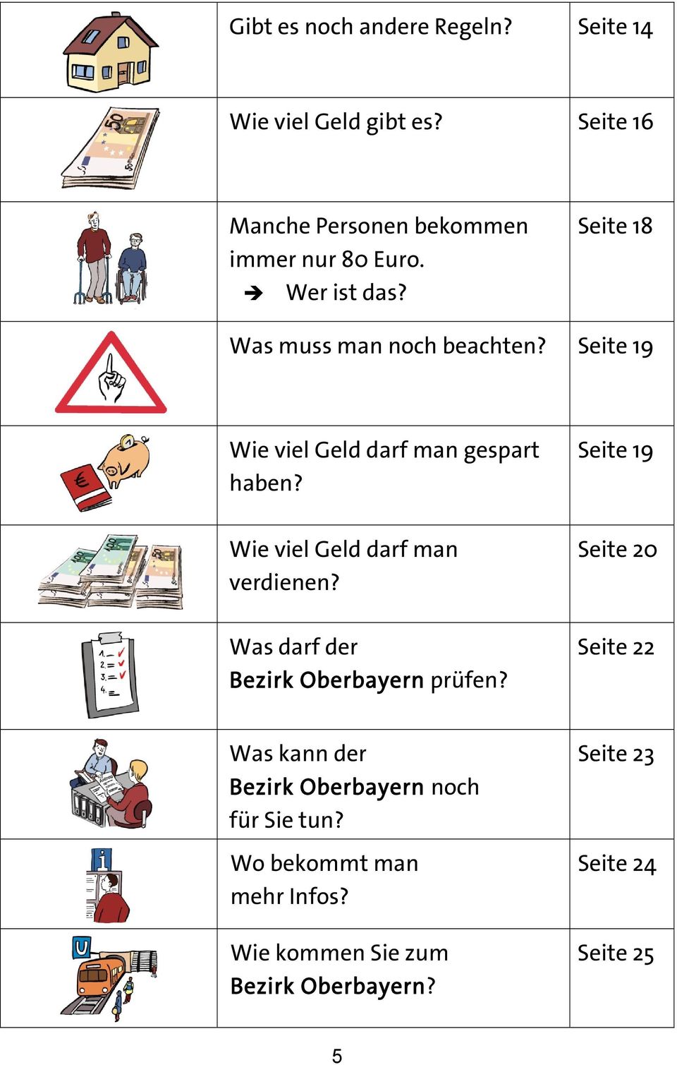 Seite 19 Wie viel Geld darf man verdienen? Was darf der Bezirk Oberbayern prüfen?