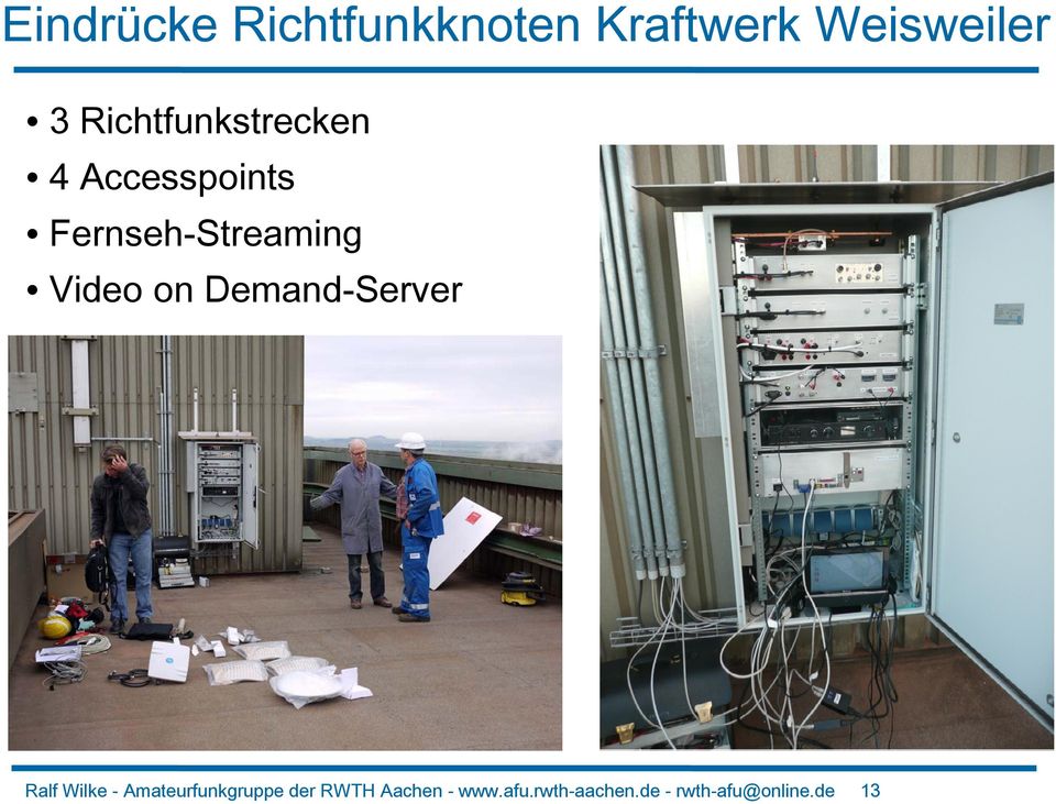 Video on Demand-Server Ralf Wilke - Amateurfunkgruppe