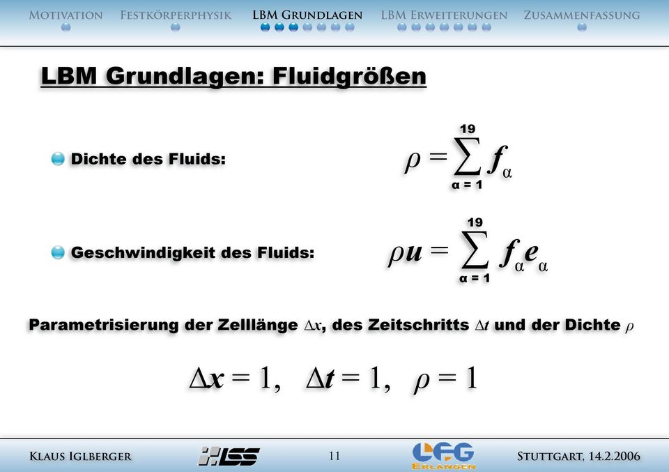 α f α e α Parametrisierung der Zelllänge x, des