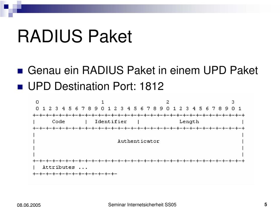 Paket UPD Destination Port: