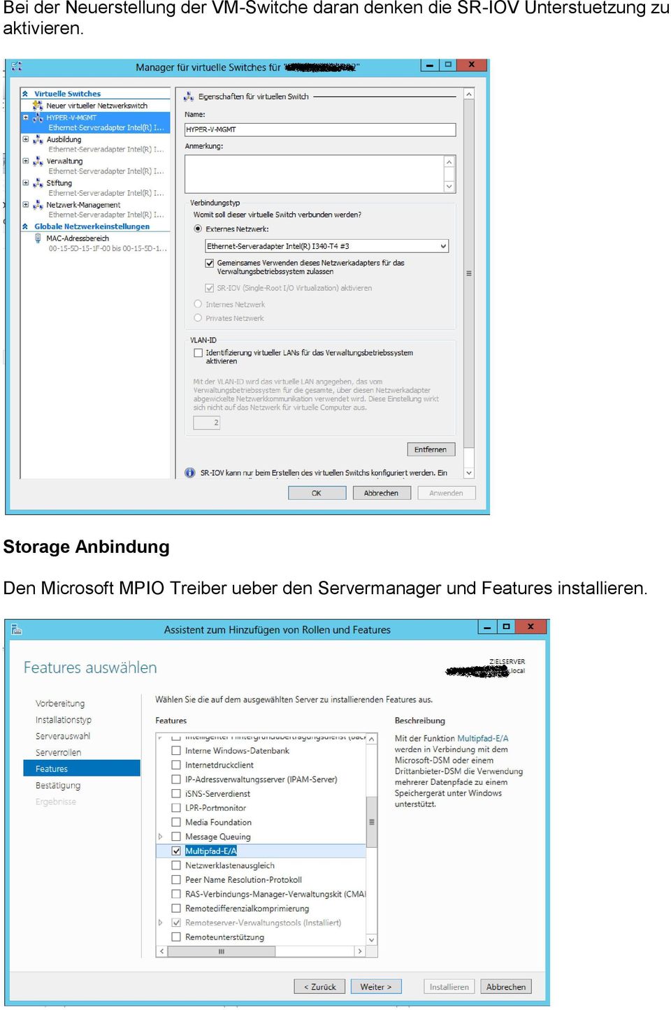 Storage Anbindung Den Microsoft MPIO Treiber