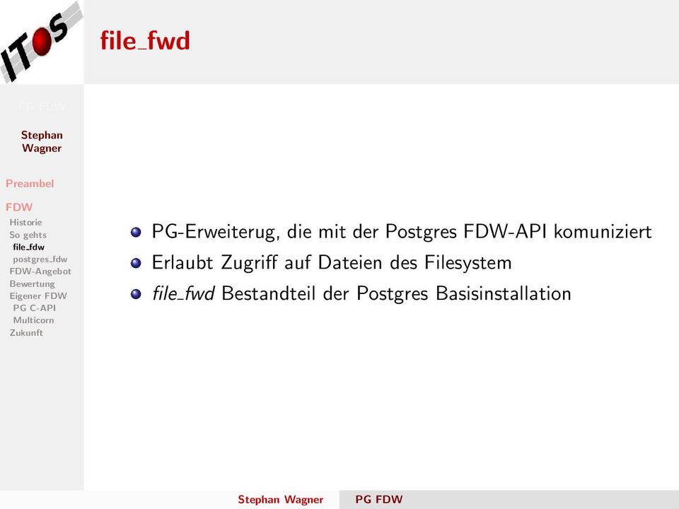 Zugriff auf Dateien des Filesystem file