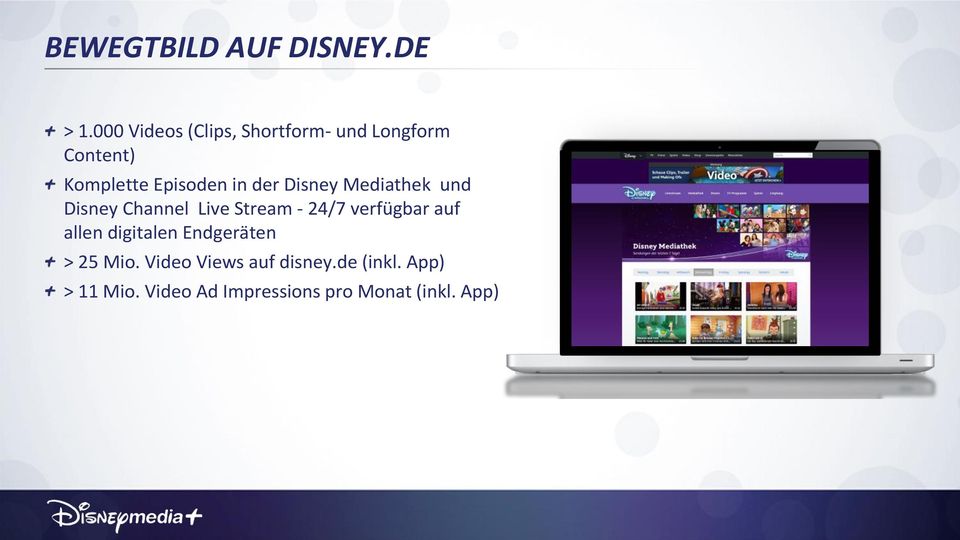der Disney Mediathek und Disney Channel Live Stream - 24/7 verfügbar auf