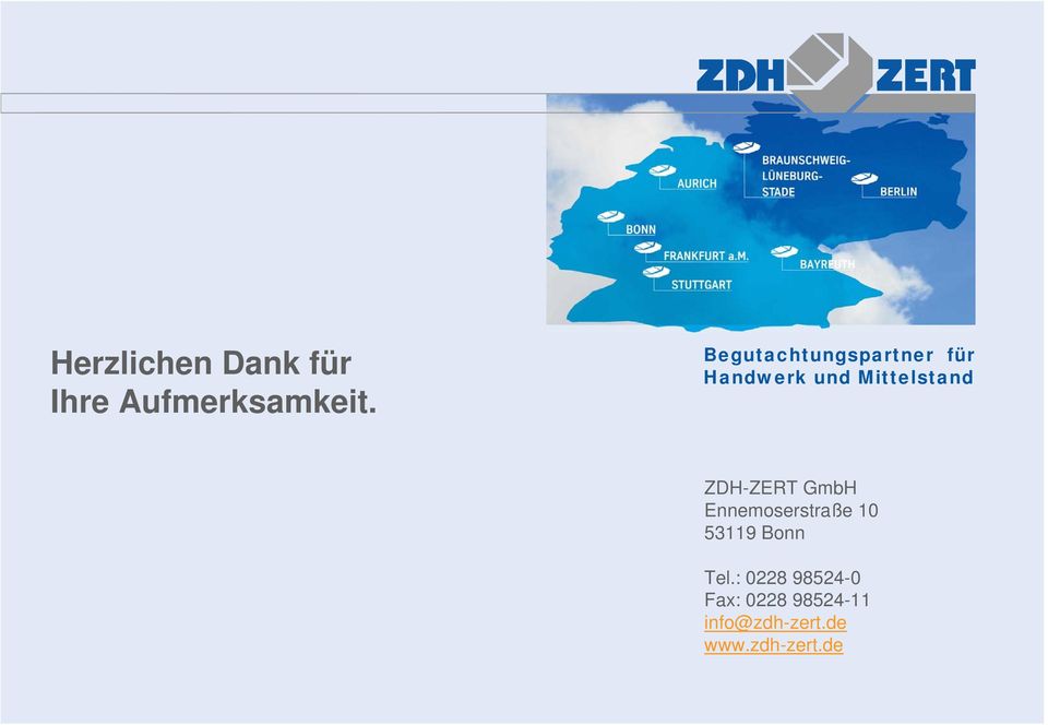 ZDH-ZERT GmbH Ennemoserstraße 10 53119 Bonn Tel.