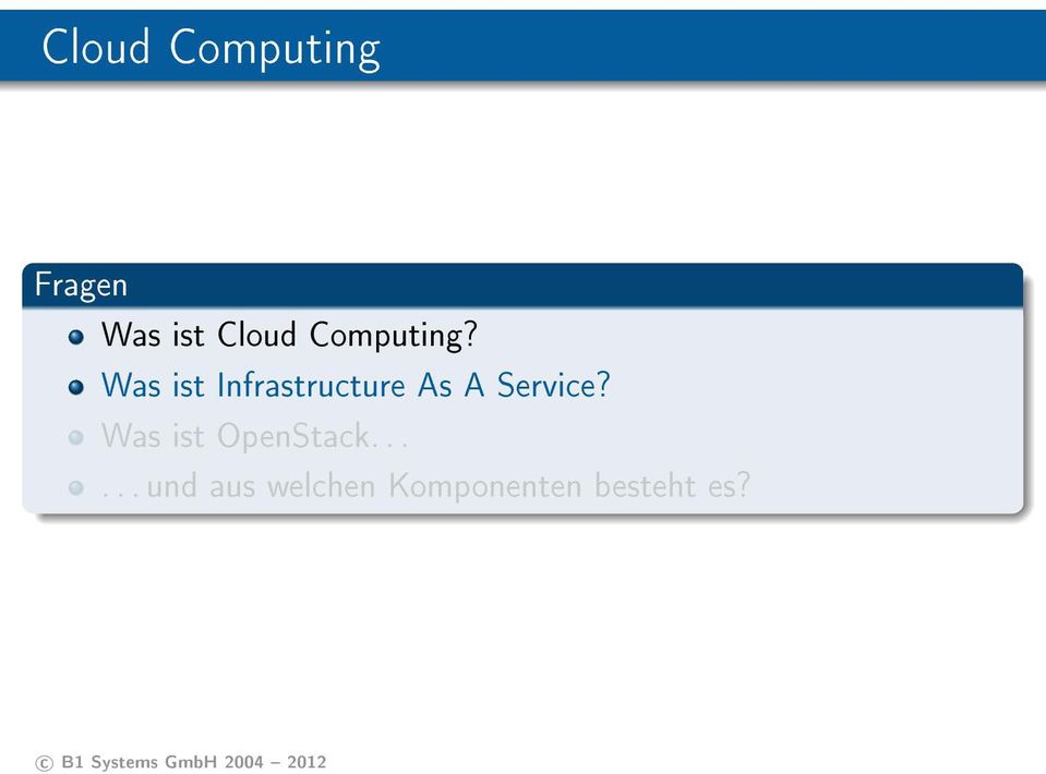 Was ist Infrastructure As A Service?