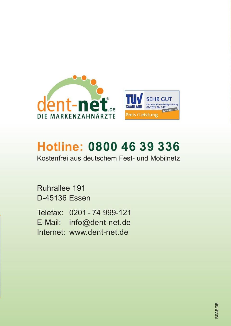 D-45136 Essen Telefax: 0201-74 999-121